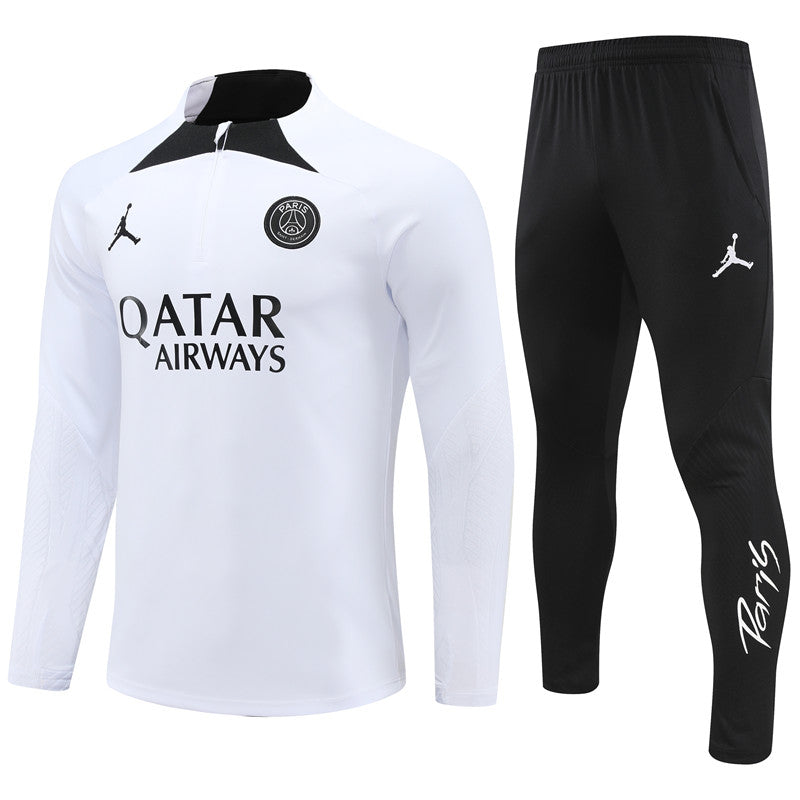 PSG 1/2 ZIP 2024 WHITE/BLACK