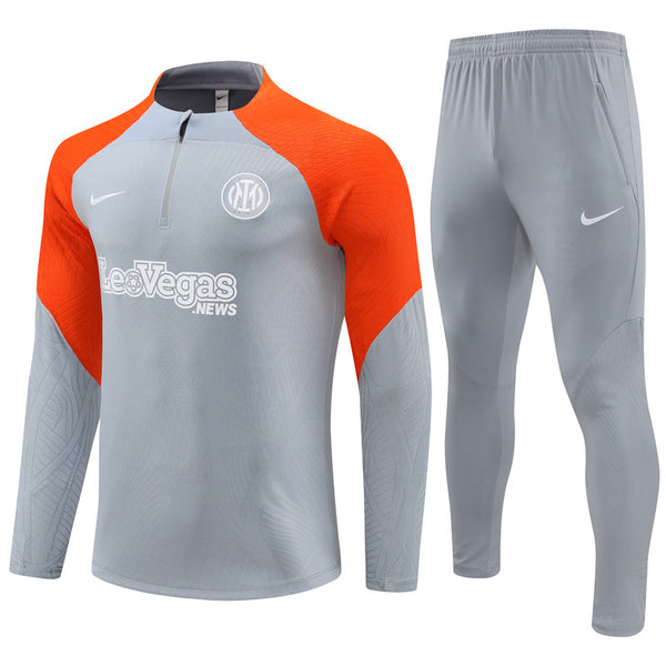 INTER 1/2 ZIP GREY/ORANGE