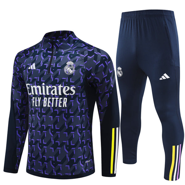 REAL MADRID 1/2 ZIP VIOLET MULTICOLOR