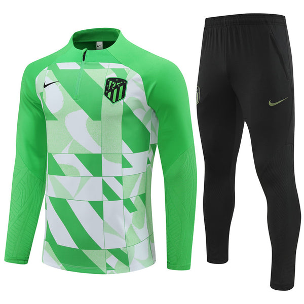 ATLETICO MADRID 1/2 ZIP GREEN/WHITE