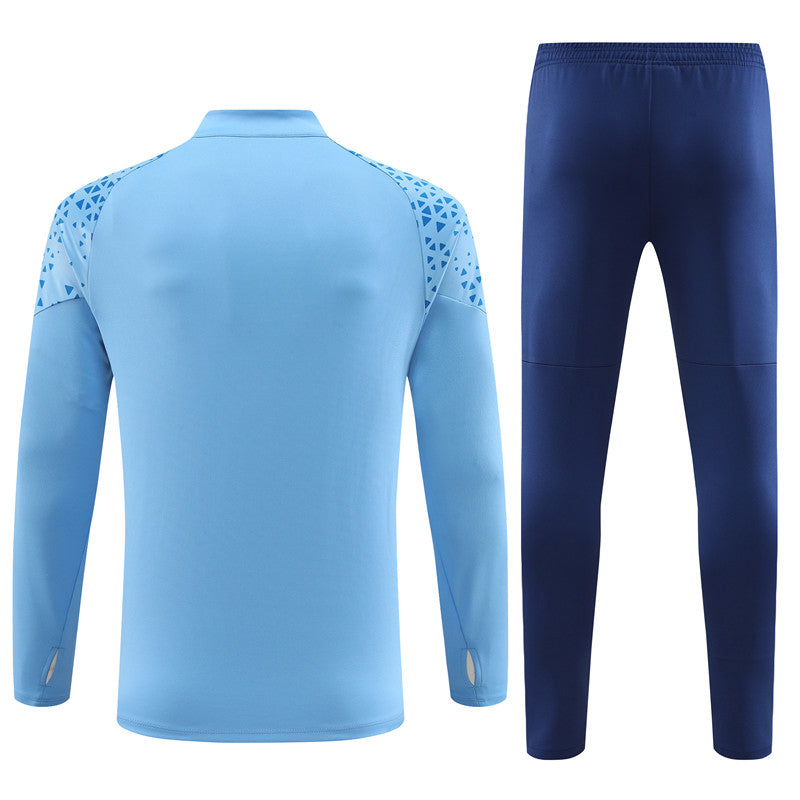 MANCHESTER CITY 1/2 ZIP SKY BLUE