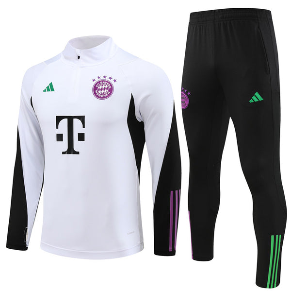 BAYERN MONACO 1/2 ZIP WHITE