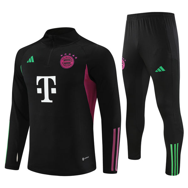 BAYERN MONACO 1/2 ZIP BLACK/VIOLET