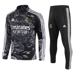 REAL MADRID 1/2 ZIP TRAINING BLACK SPECIAL