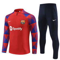 BARCELONA 1/2 ZIP RED/BLUE