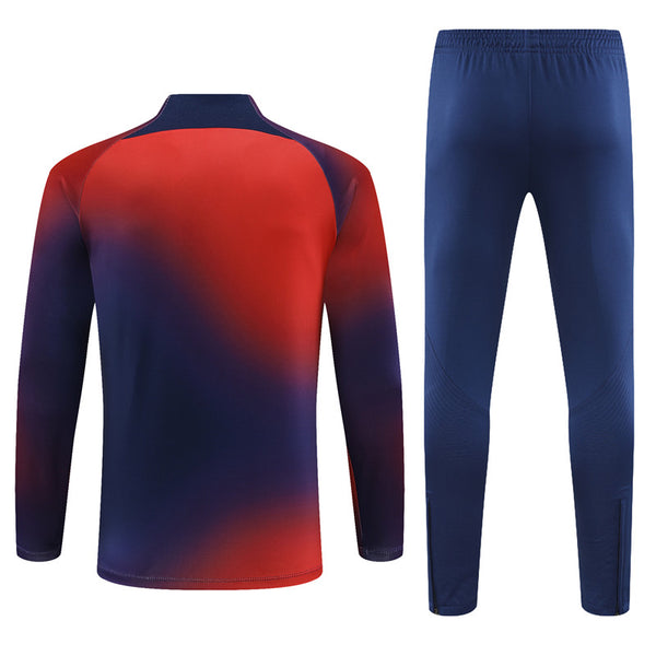 PSG 1/2 ZIP BLUE/RED