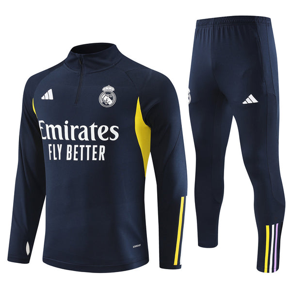 REAL MADRID 1/2 ZIP BLUE NAVY