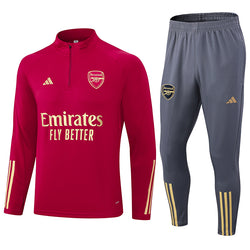 ARSENAL 1/2 ZIP RED/GREY