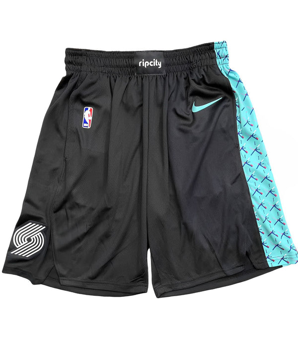 PORTLAND TRAIL BLAZERS BLACK PANTALONCINI