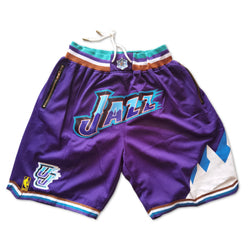 UTAH JAZZ VIOLET/WHITE PANTALONCINI