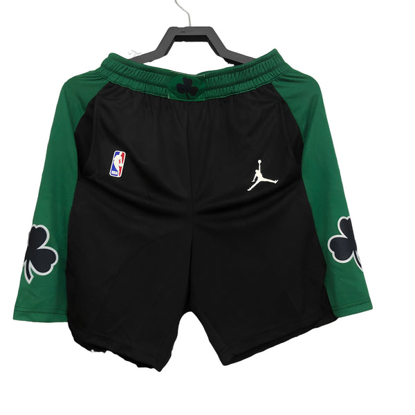 BOSTON CELTICS BLACK/GREEN PANTALONCINI