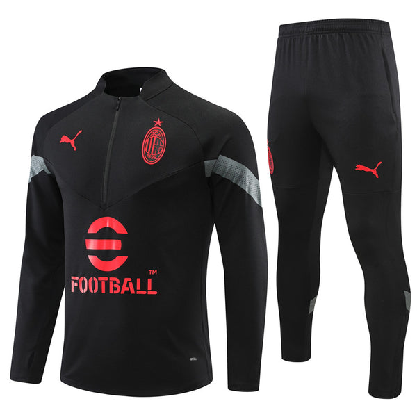 Milan tracksuit Black red 2023